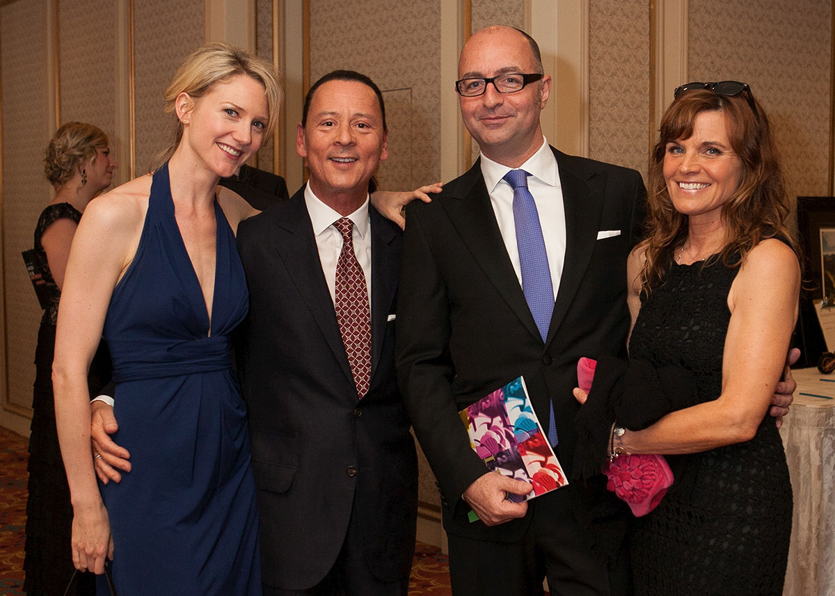 Sonja Bennett, Leo Awards President Walter Daroshin, Simon Barry, Jackie Gould