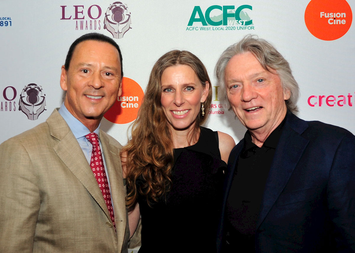 Leo Awards President Walter Daroshin, Tina Thorndycraft & Director Allan Harmon